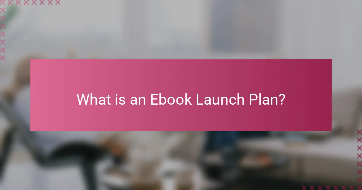 What is an Ebook Launch Plan?